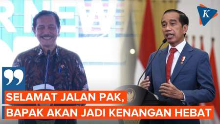 Beri Salam Perpisahan ke Jokowi, Luhut: Bapak Akan Menjadi Kenangan yang Hebat