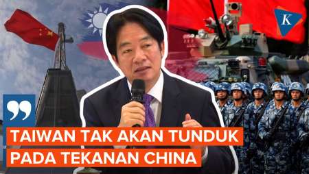 Presiden Taiwan Tegaskan, Negaranya Tak Akan Tunduk Pada Tekanan China