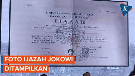 Ditampilkan Polisi, seperti Ini Foto Ijazah Jokowi