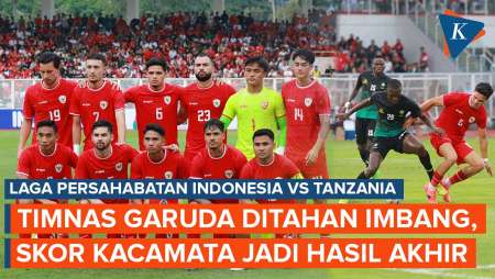 Hasil Timnas Indonesia Vs Tanzania, Garuda Gagal Menang
