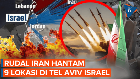 Rudal Iran Hantam 9 Lokasi di Tel Aviv Israel, Rusak Stasiun Kereta Api