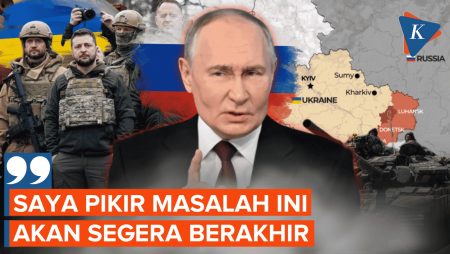 Putin Beri Sinyal Perang Rusia-Ukraina Segera Berakhir