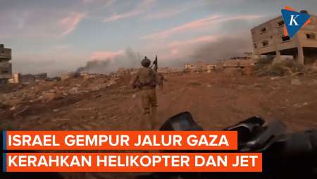 Detik-detik Israel Serang Jalur Gaza di Minggu Pagi