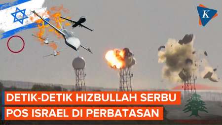 Detik-detik Hizbullah Serang Pos-pos Israel di Perbatasan