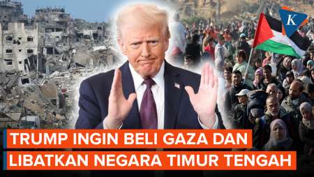 Trump Tegaskan Ingin Beli Gaza, Pembangunannya Diserahkan ke Negara Timur Tengah