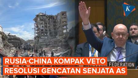 Rusia-China Veto Tawaran AS di DK PBB soal Gencatan Senjata di Gaza