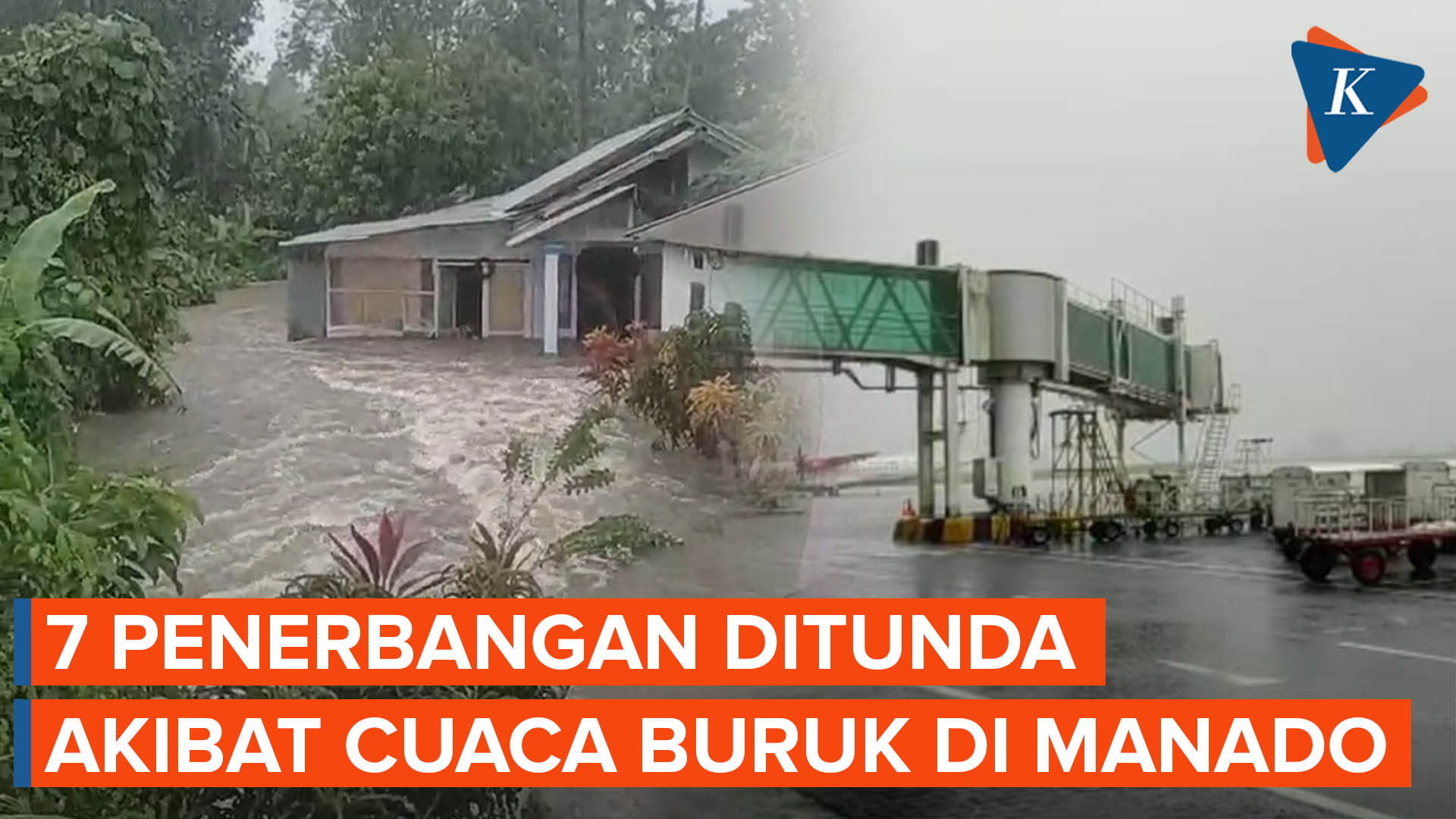 Sejumlah Wilayah di Manado Terendam Banjir, Penerbangan Terganggu