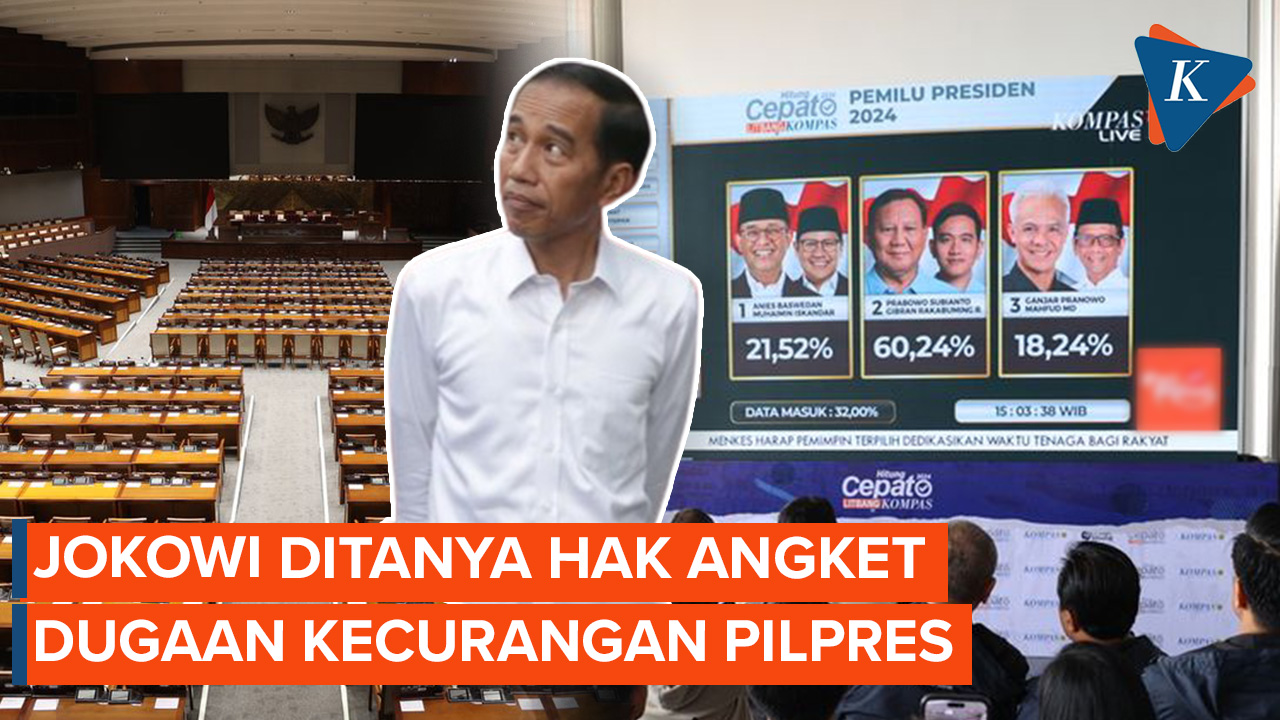 Respons Jokowi soal Hak Angket Dugaan Kecurangan Pemilu