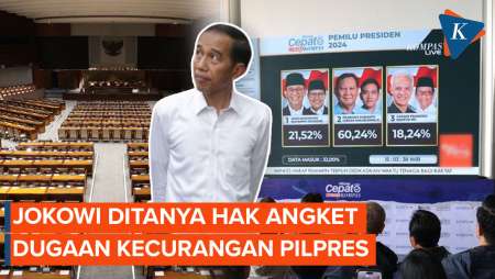 Respons Jokowi soal Hak Angket Dugaan Kecurangan Pemilu