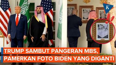 Momen Trump Sambut Pangeran MBS Di Gedung Putih
