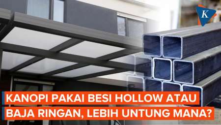 Kanopi Pakai Besi Hollow atau Baja Ringan, Mana yang Lebih Aman dan Menguntungkan?