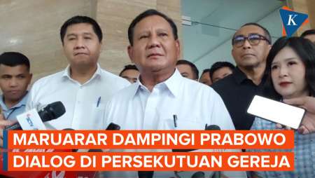 Saat Prabowo Temui Anggota PGI Didampingi Maruarar Sirait