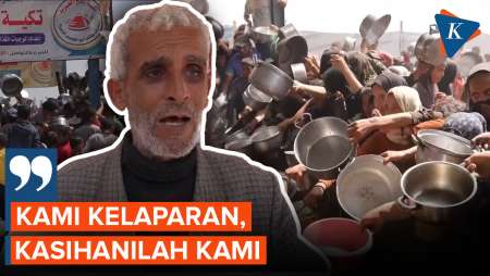 Miris! Warga Gaza Berebut Makanan Imbas Israel Blokade Bantuan untuk Palestina