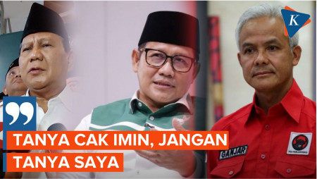 Cak Imin Ditaksir Kubu Ganjar, Prabowo: Jangan Tanya Saya... 