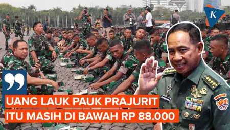 Panglima TNI Ingin Uang Lauk Prajurit Disamakan dengan Polri