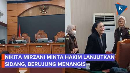 Nikita Mirzani Minta Hakim Lanjutkan Sidang meski Sakit, Berujung Menangis