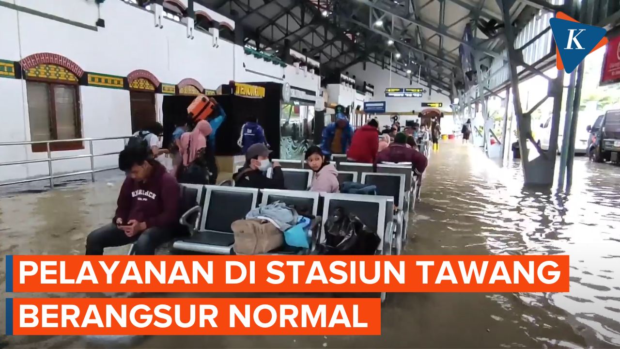 Pelayanan Kereta Api di Stasiun Semarang Tawang Berangsur Normal