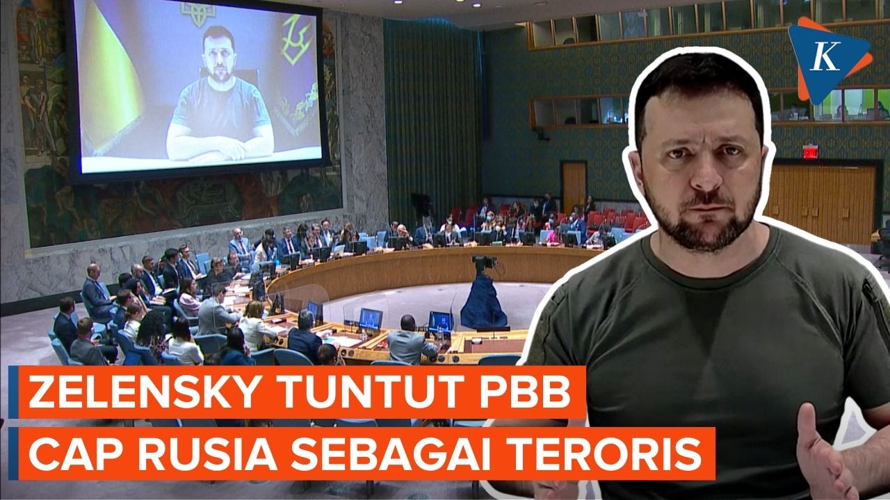 Zelensky Tuntut PBB Labeli Rusia sebagai Teroris