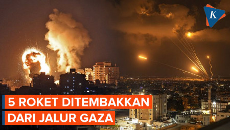 5 Roket Diluncurkan ke Israel dari Jalur Gaza