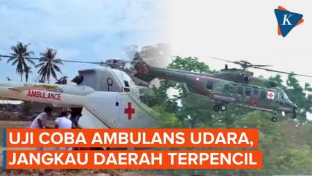 Ambulans Udara Mulai Diuji Coba Di Pesisir Barat Lampung
