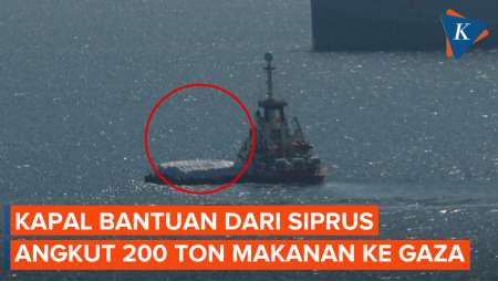 Kapal Bantuan Angkut 200 Ton Makanan Segara Berlayar ke Gaza