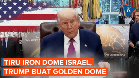 Trump Umumkan Konsep Sistem Pertahanan AS Golden Dome, Klaim Lebih Canggih dari Iron Dome Israel
