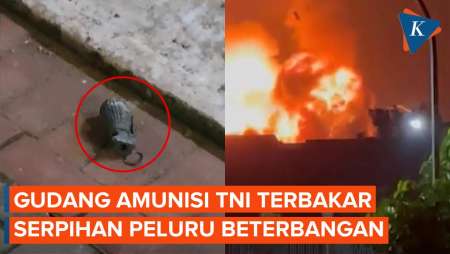 Serpihan Peluru Beterbangan di Atas Kepala Warga Saat Gudang Amunisi TNI Kebakaran