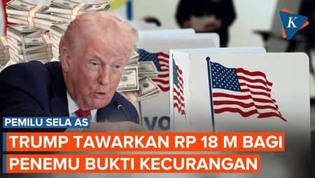 Donald Trump Tawarkan 1 Juta Dollar AS bagi Penemu Bukti Kecurangan Pemilu