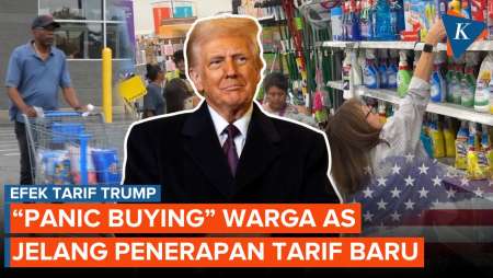Warga AS Panik Efek Tarif Trump, Borong Produk Luar Sebelum Naik Harga