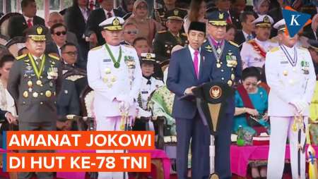 [FULL] Pidato Jokowi di HUT Ke-78 TNI, Singgung Pilpres 2024