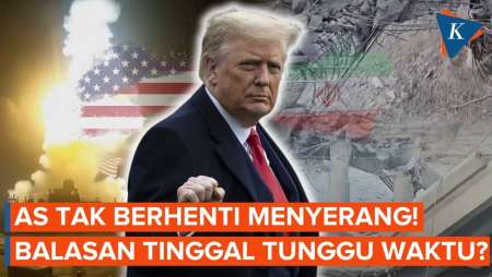 AS Masih Gempur Iran Di Malam Kedelapan, Teheran Bersumpah Beri "Pelajaran Tak Terlupakan"!