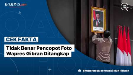 Tidak Benar Pencopot Foto Wapres Gibran Ditangkap