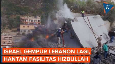 Detik-detik Jet Israel Gempur Fasilitas Hizbullah Di Lebanon, Ciptakan Ledakan Besar