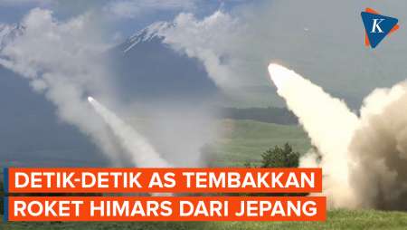 Detik-detik AS Tembakkan Roket HIMARS Dari Dekat Gunung Fuji Jepang