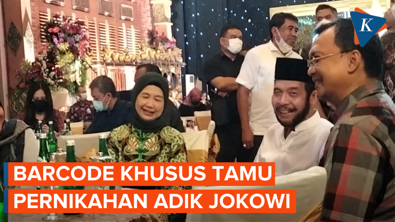 Tamu Pernikahan Adik Jokowi dan Ketua MK Gunakan Barcode Khusus