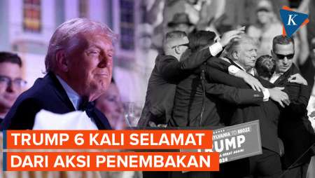 Trump 6 Kali Selamat Dari Aksi Penembakan, Terbaru Saat Jamuan Makan Malam