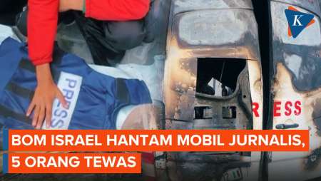 Serangan Israel Tewaskan 5 Jurnalis di Gaza, Mobil Dihantam Bom Saat Sedang Meliput