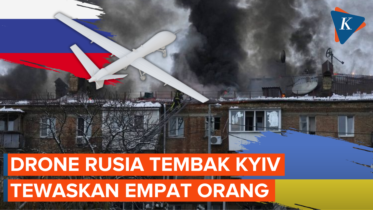 Drone Rusia Kembali Serang Kyiv
