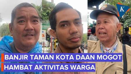 Keluhkan Banjir Taman Kota Daan Mogot, Warga: Sudah Rapi, Mau Kerja, Banjir Lagi