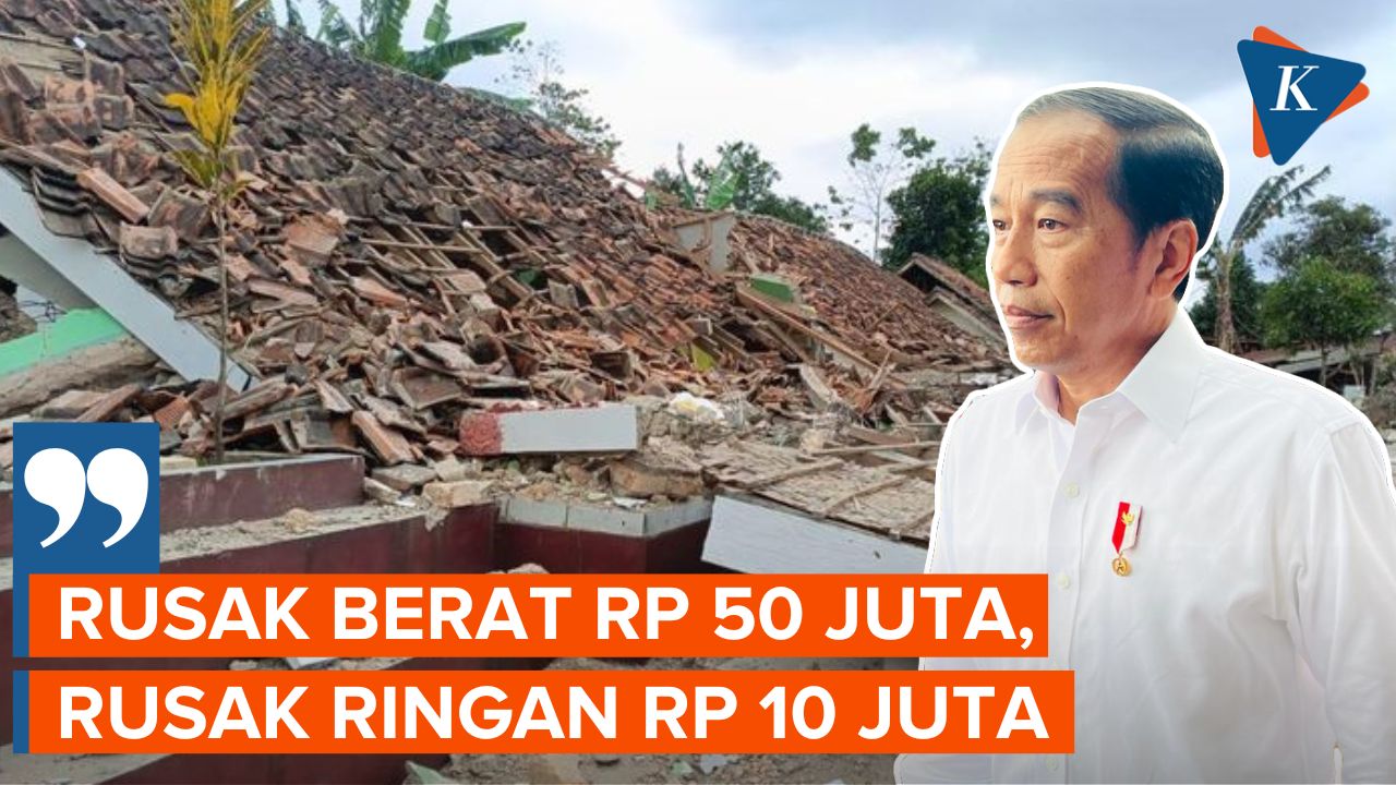 Jokowi Pastikan Beri Bantuan untuk Rumah Korban Gempa Cianjur