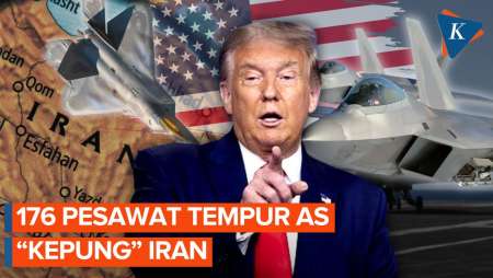 Perundingan Masih Menggantung, AS Kirim 176 Jet Tempur Di Sekitar Iran!