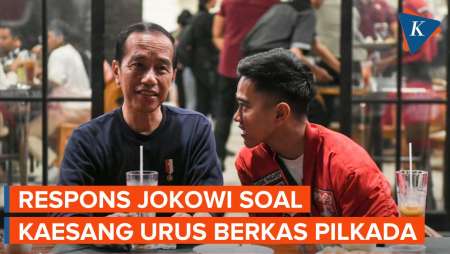 Respons Jokowi soal Kaesang Urus Berkas Pendaftaran Pilkada Jateng