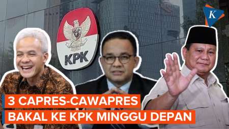 Anies, Prabowo, Ganjar Bakal ke KPK Minggu Depan untuk Acara Paku Integritas