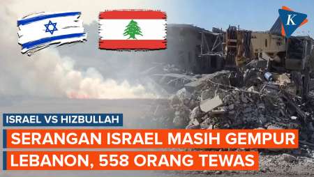 Korban Tewas Serangan Israel di Lebanon Capai 558 Orang