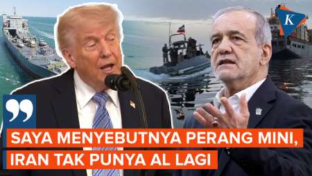 Pernyataan Lengkap Trump Sebut Konflik Dengan Iran "Perang Mini"