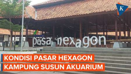 Situasi Pasar Hexagon Kampung Susun Akuarium yang Telantar