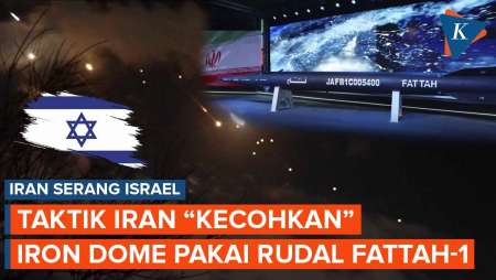 Taktik Iran Jebol Iron Dome Israel Pakai Rudal Hipersonik Fattah-1