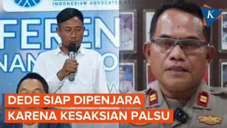 Dede Akui Kesaksian Palsu, Disomasi Iptu Rudiana dan Siap Dipenjara