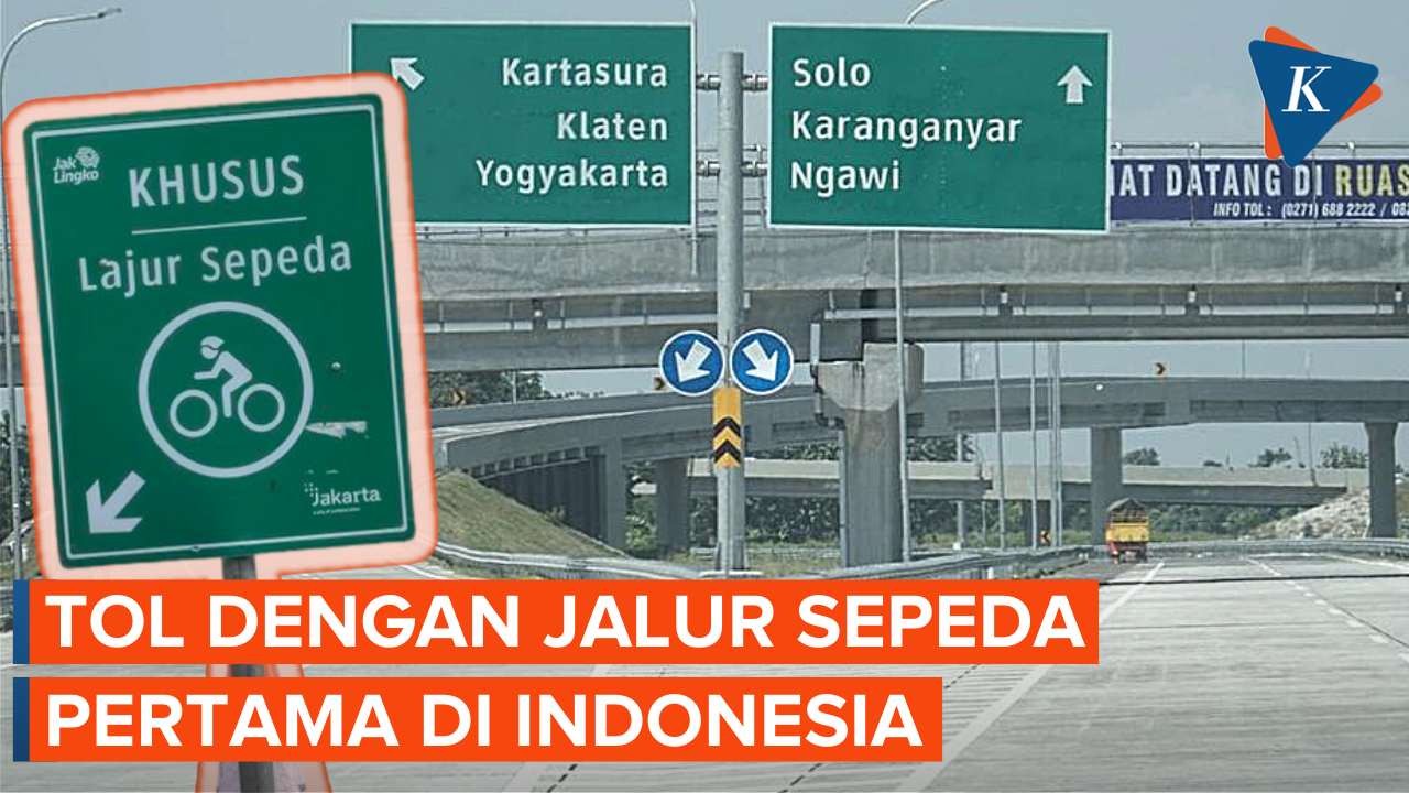Pertama  di Indonesia, Tol Solo-Yogyakarta Bakal Punya Jalur Sepeda