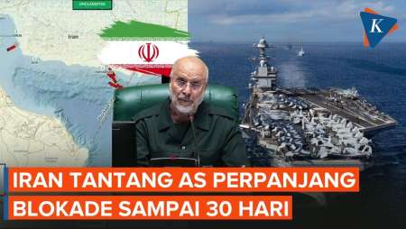 Iran "Ejek" Blokade AS, Tantang Trump Perpanjang Sampai 30 Hari